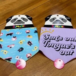 NWT.  Set of 2 dog bandanas.